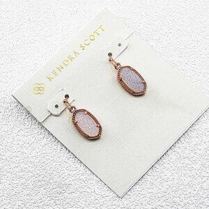 Kendra Scott White Crystal Spike Earrings